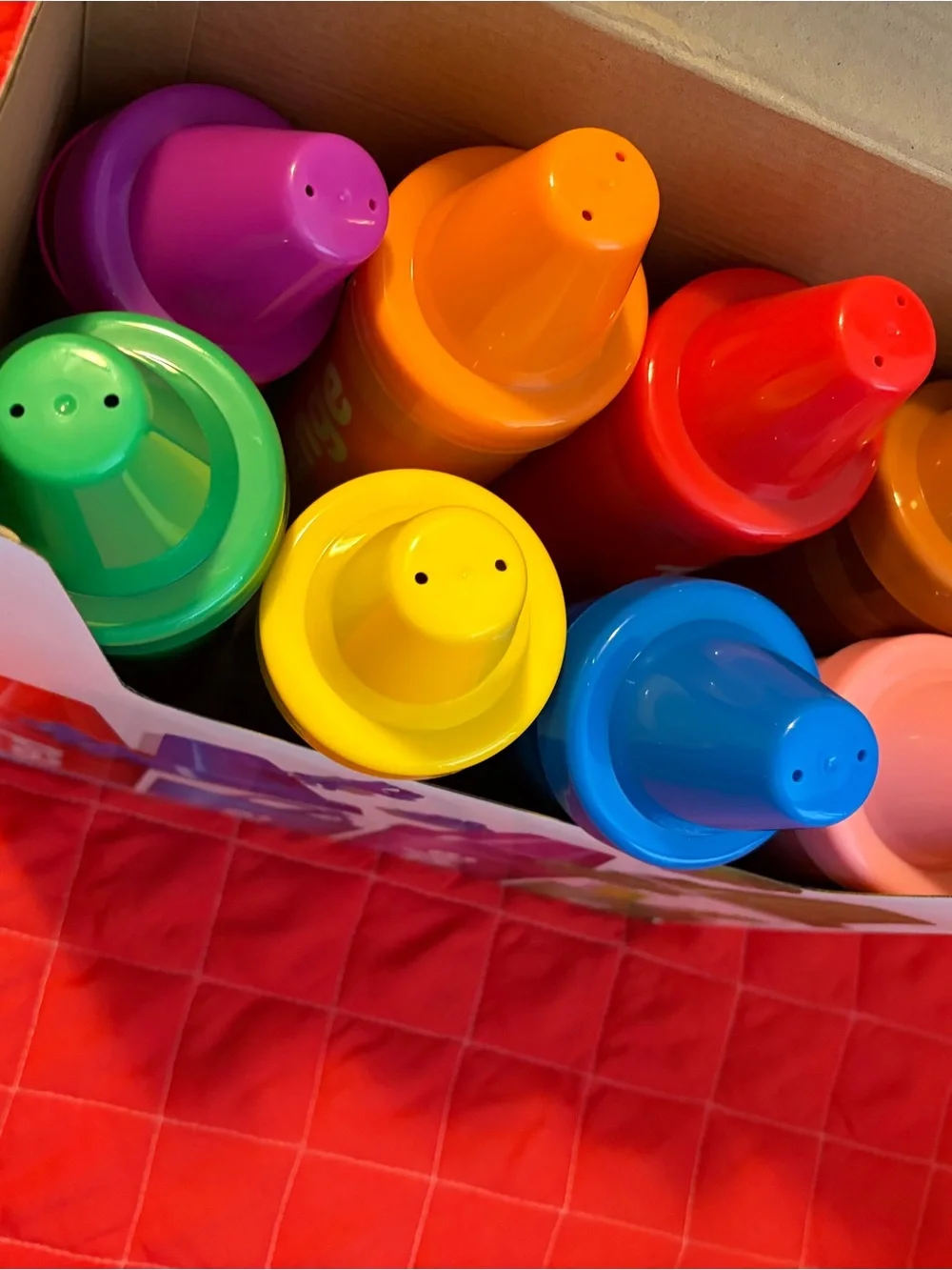 Rainbow Sorting Crayons